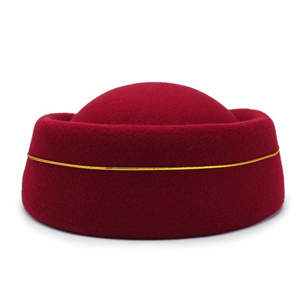 Stewardess Hat Air Hostesses Hat Beret Hat Party Favors Hats Formal Uniform Caps Accessory Women Party Cosplay