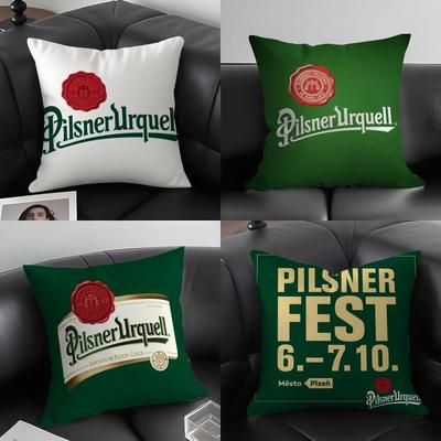 Пиво Pilsner Urquell Наволочка Элегантный Комфорт Наволочка Диван-кровать Двусторонняя Печать Невидимая Молния Домашний Декор
