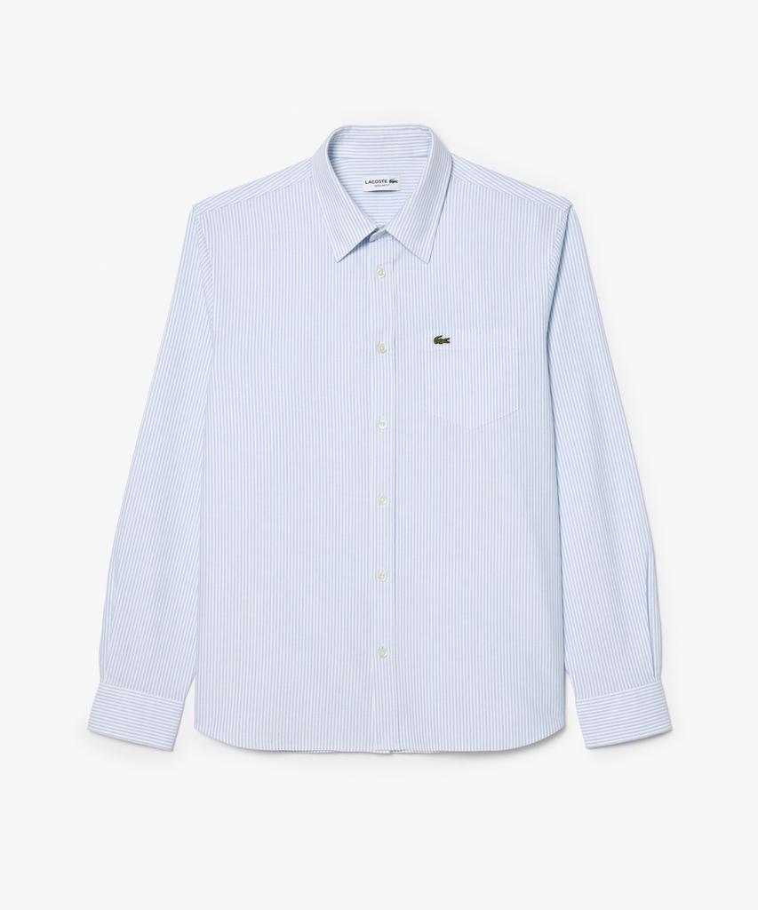 LACOSTE Men'S Oxford Striped Shirt Ch7552-56G E7B
