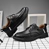 Fashion 2025 Men's Lace-up Oxford Shoe Outdoor Jogging Shoes Office Men's Dress Shoes Italian Business Genuine Leather Casual Shoes