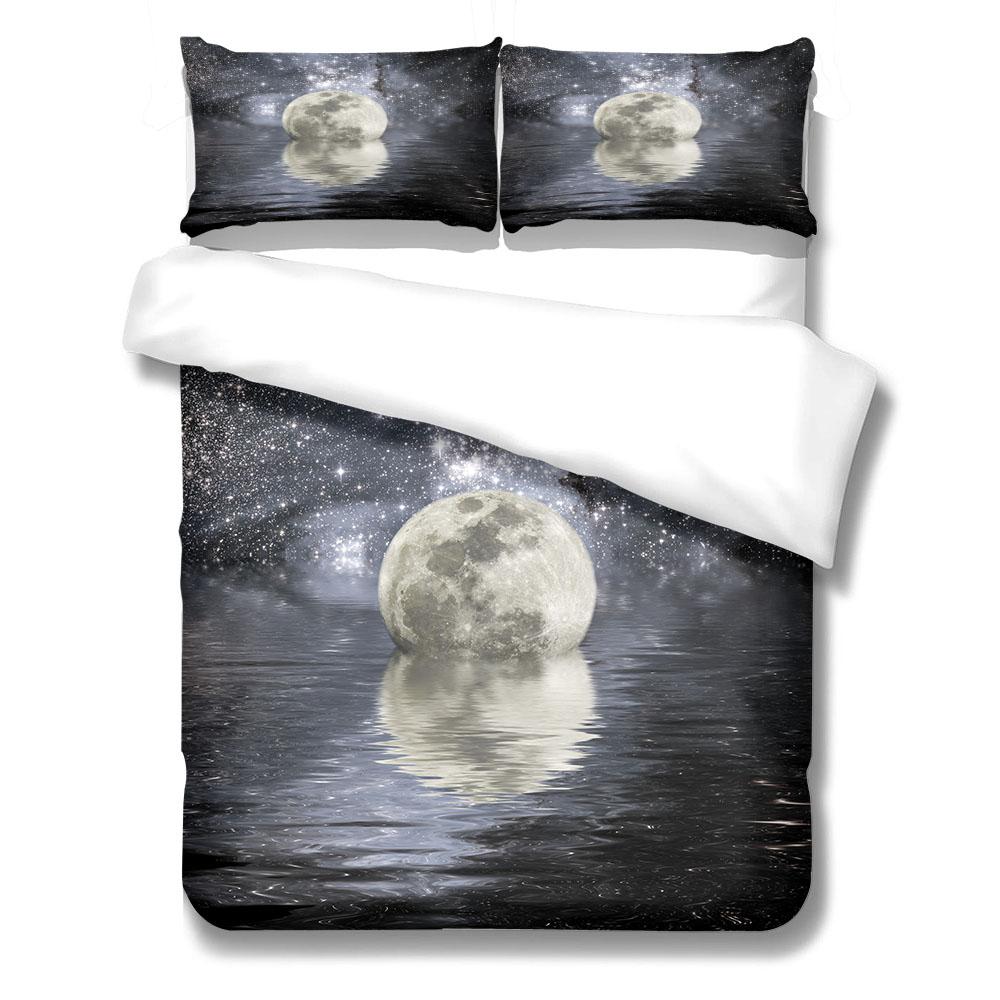 Комплект постельного белья Lunar Moon Duvet Cover Set King Queen Double Full Twin Single Size