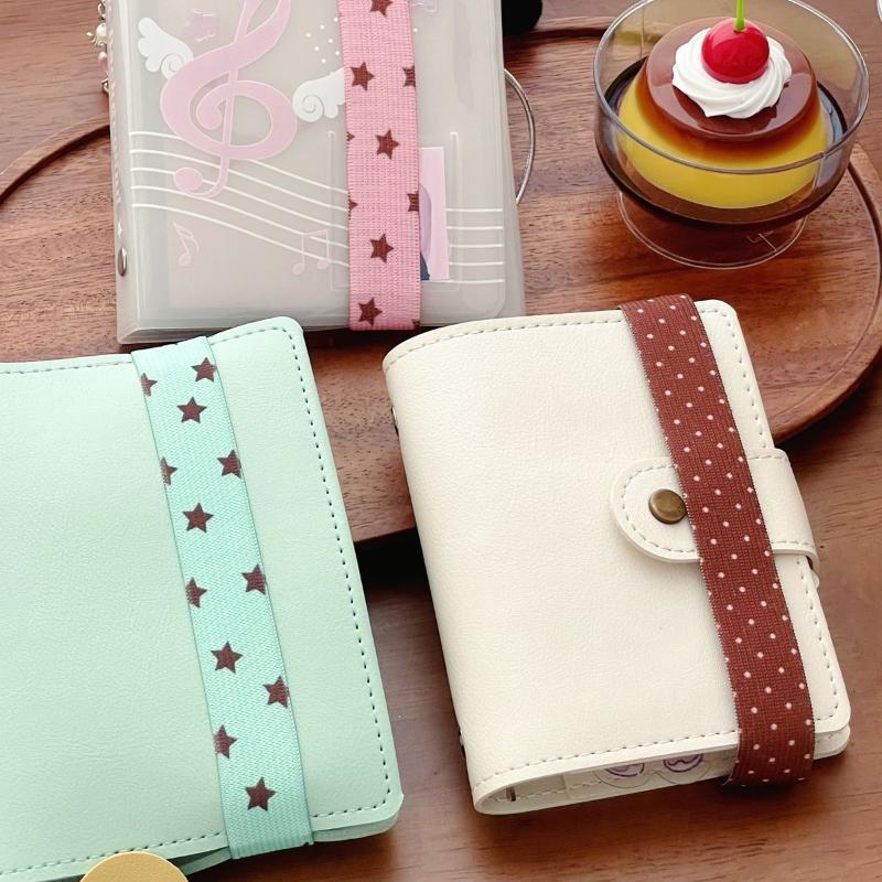 Adjustable Elastic Notebook Fastening Strap Wear-resistant Loose-leaf Book Band DIY Decor for School Stationery