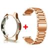 Ремешок+Чехол для Samsung Galaxy Watch 6 5 4 44мм 40мм Classic 46мм 42мм Браслет из нержавеющей стали Ремешок для Galaxy Watch 3 5 Pro 41 45мм