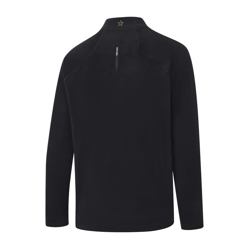 Men's Li-Ning T-Shirts Men's Black Half-Turtleneck Moderate