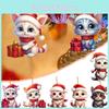 Christmas Cat Car Pendant Acrylic Decor For Festive Vehicle Accessories
