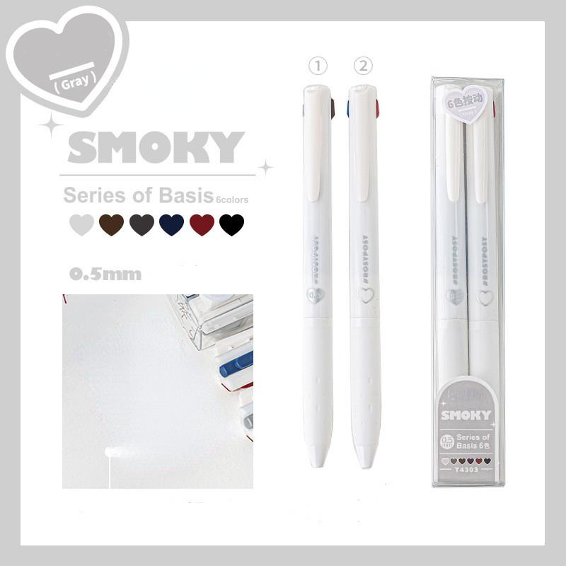 2 шт./кор., 6 цветов, гелевая ручка Ins, простая, красочная, однотонная гелевая ручка, тонкая флэш-маркер, ручка для скрапбукинга, красочная ручка, студенческие принадлежности