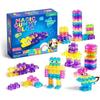 Magic Gummy Bloc 40 Pcs Soft Silicone Building Blocks Flexible Large Particle Sensory Construction Toys Safe Toddler Educational Gift for Kids