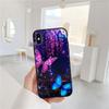 FM17 Colorful Butterfly Soft Shell Phone Case for iPhone 16 15 14 13 12 Pro Max Plus Mini