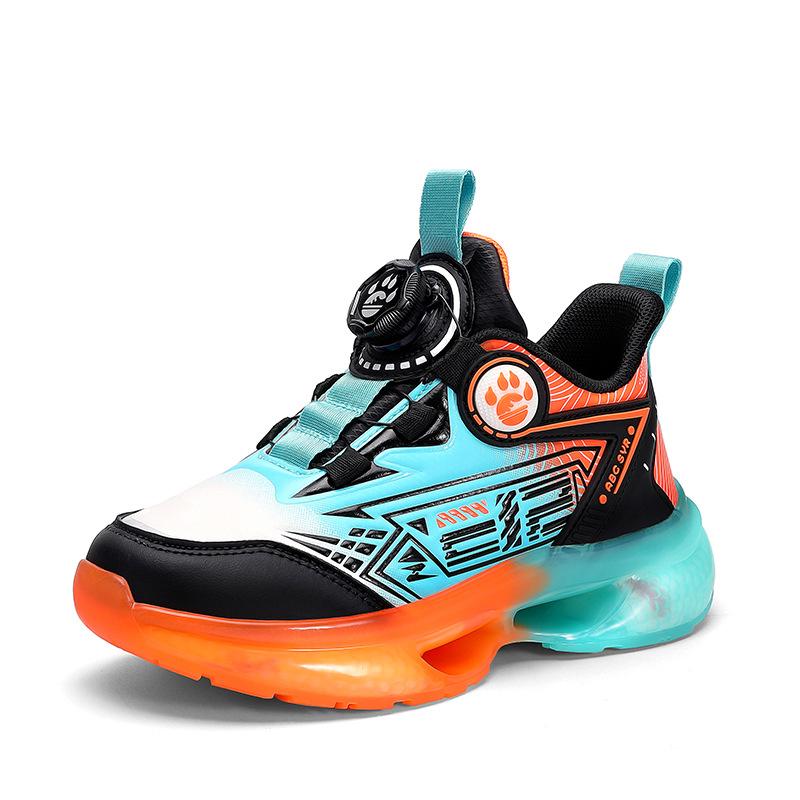 Boys' sports shoes Spring and Autumn 2025 new knob children's dad shoes medium and older boys' professional training basketball shoes