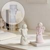 1 шт. Великолепные полосатые крылья для девочки, силиконовая форма, DIY, ангел любви, ароматическая свеча, гипсовая фигурка