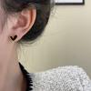 Love Stud Earrings Women's Simple Light Luxury Unique Heart Earrings Daily Niche Design Earrings
