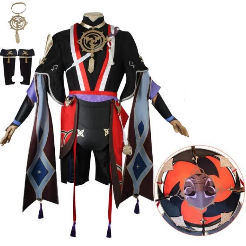 Scaramouche Косплей Аниме Игра Воздействие Костюм Шляпа Обувь Парик Хэллоуин Косплей Костюм Scaramouche