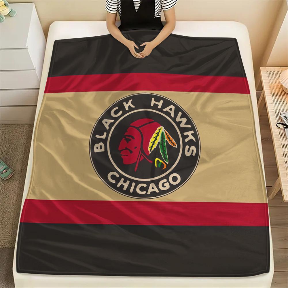 Chicago Blackhawks2 Flannel Blanket, High quality Comfortable for All Seasons, Home Decor, Warmth and Comfort