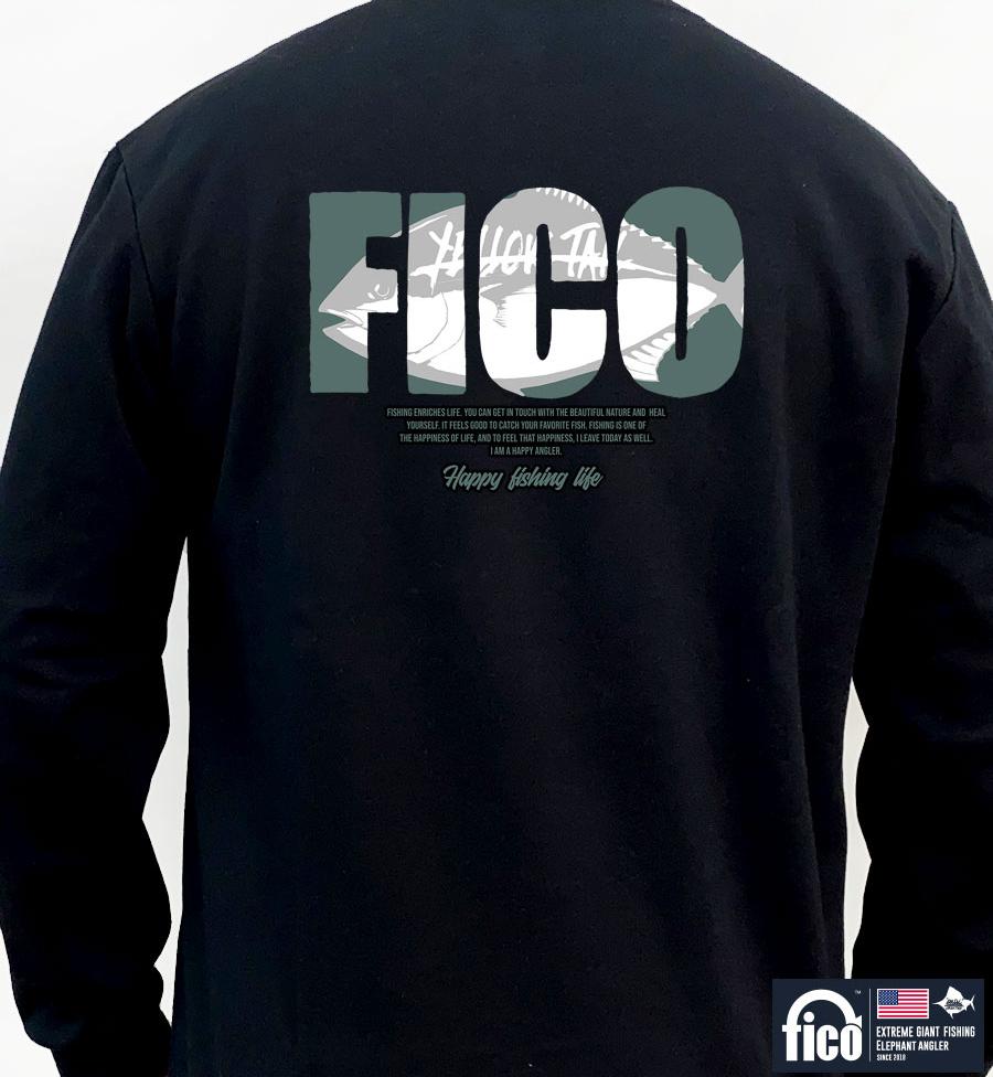 DOLDOL Fico-Mtm-100 Экстремальный Рыболовный Бренд Пико Графическая Толстовка с Длинным Рукавом