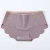 Women's New High Grade One Piece Seamless Cotton Silk Antibacterial Breathable Mid Waist Underwear