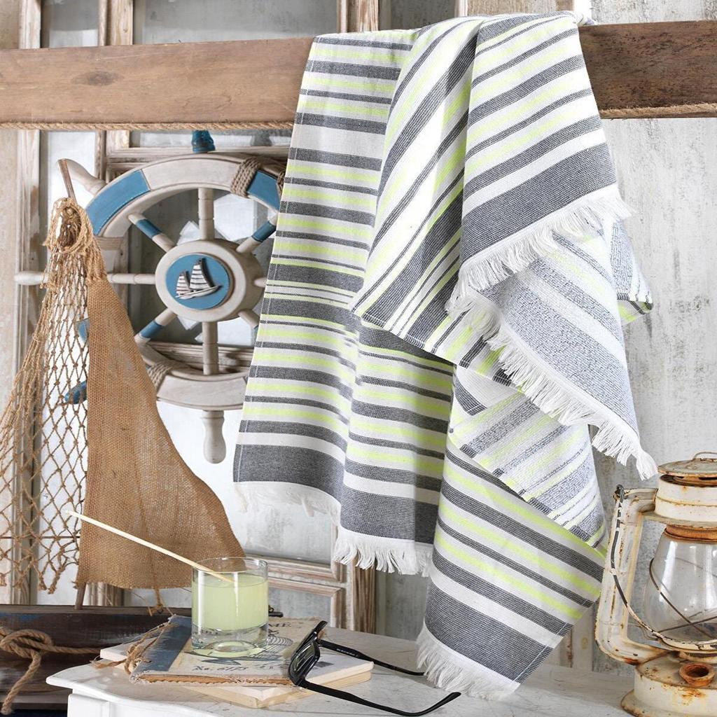 Турецкое быстросохнущее пляжное полотенце, портативное полотенце для ванной комнаты, впитывающее пот, не выцветающее цветное банное полотенце из чистого хлопка, 75x160 см