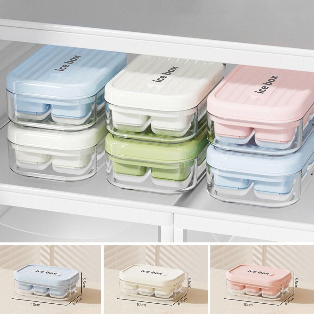 С контейнером для хранения Форма для льда Быстрозамороженный производитель Контейнер для льда Пищевой Летний Поддон для кубиков льда Кухня