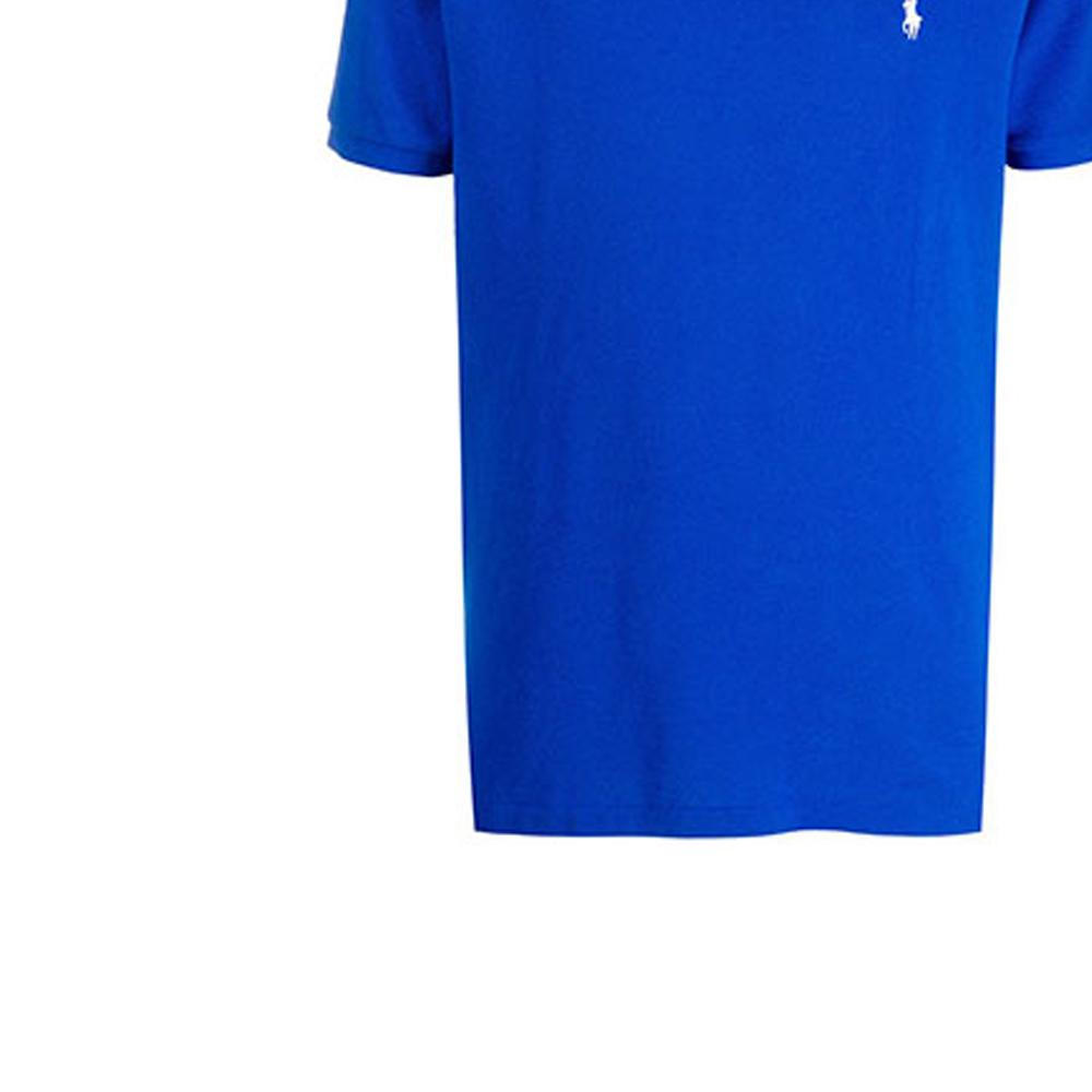 Polo Ralph Lauren Logo Вышитый однотонный поло рубашка Мужские рубашки поло Синий 710680784-147