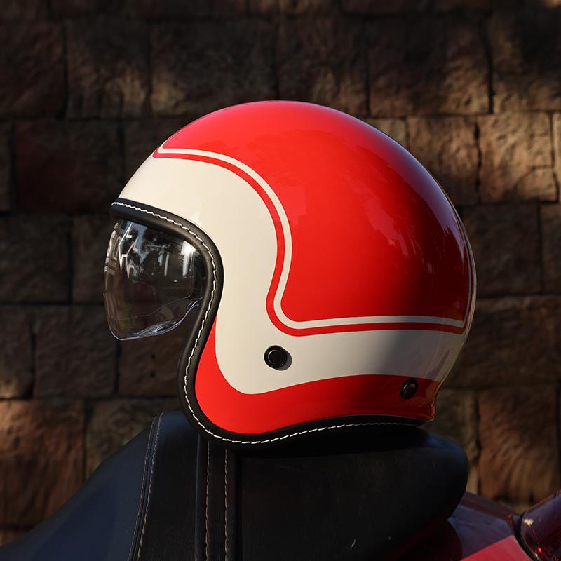ORZ-507 Ретро шлем для мотоцикла Harley, мужской и женский полушлем, ретро круизный шлем 3/4, шлем для скутера
