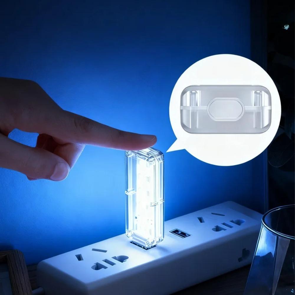 Портативная USB-ночник для ПК, 10 светодиодов, 3000K/6500K, сенсорное затемнение, питание 5В, функция диммирования, вставляется в USB, лампа для чтения