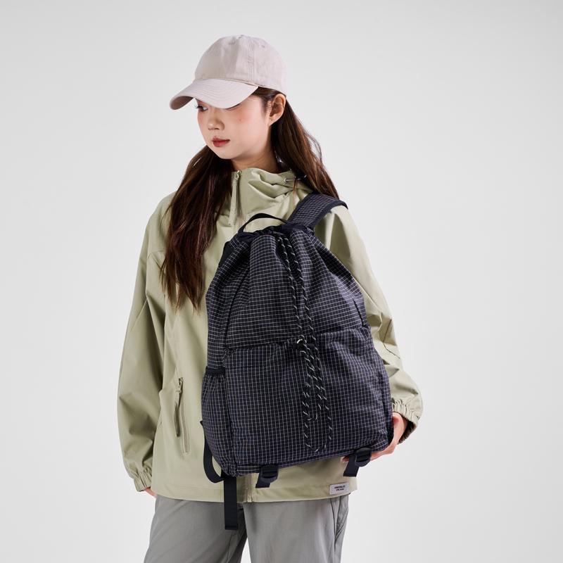 Клетчатый водонепроницаемый рюкзак Мужской рюкзак для активного отдыха Женский дорожный рюкзак большой вместимости