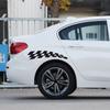 Автонаклейки 'Брови' Высококачественный Винил Клетчатые Флаги