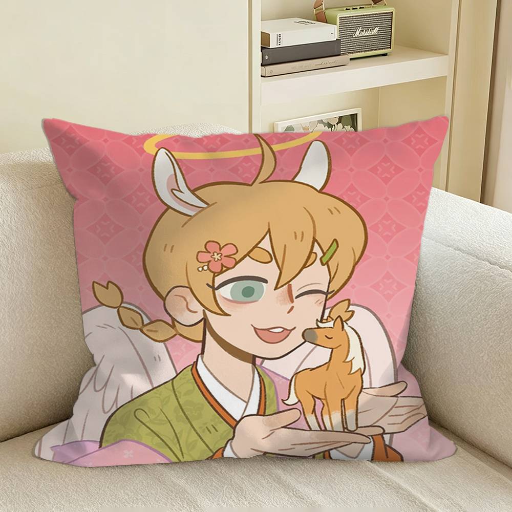 Manga All SSaints SStreet Square Sofa Pillow Cover Solid Color Living Room Home Decor Cushion Case