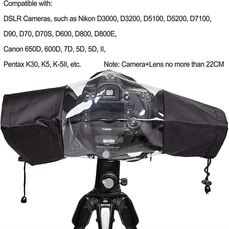 Waterproof Dslr Camera Cover, Dustproof Rain Poncho For Mid-long Lens, All-weather Sandproof Protector Photography Shooting Gear