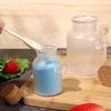 Многоразовая матовая банка с герметичной крышкой и деревянной ложкой для соли для ванны, бутылка из АБС-пластика, мягкая пробка для хранения, пустые дорожные контейнеры