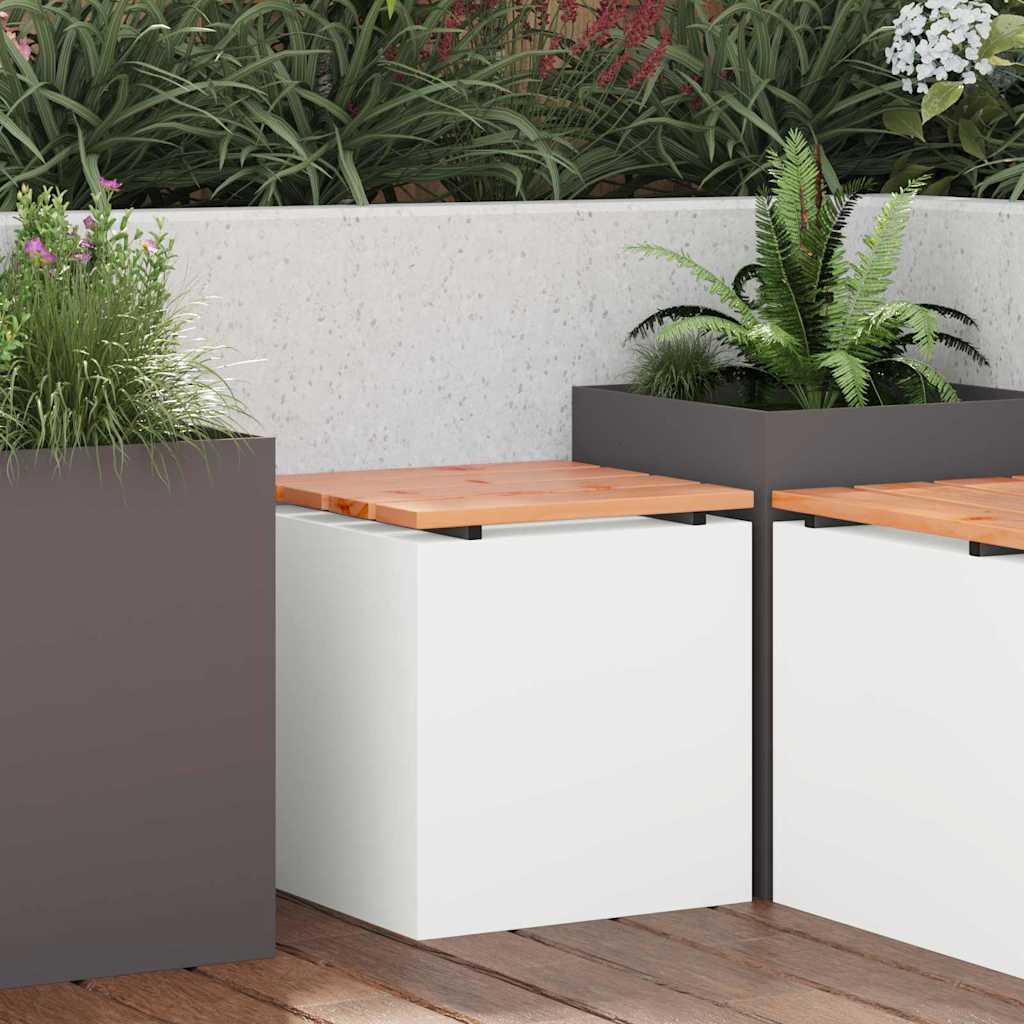 Garden Bench White 40 x 40 x 43 cm