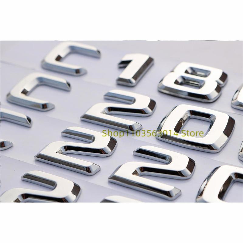 3D Gloss Black Letters C180 C200 C220d C250d C260 C300d 4Matic ABS Emblem for W205 Coupe LPIYGD Car Trunk Sticker