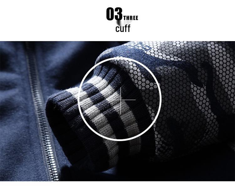 Мужской кардиган с плюшевой подкладкой - спортивная повседневная толстовка на осень/зиму