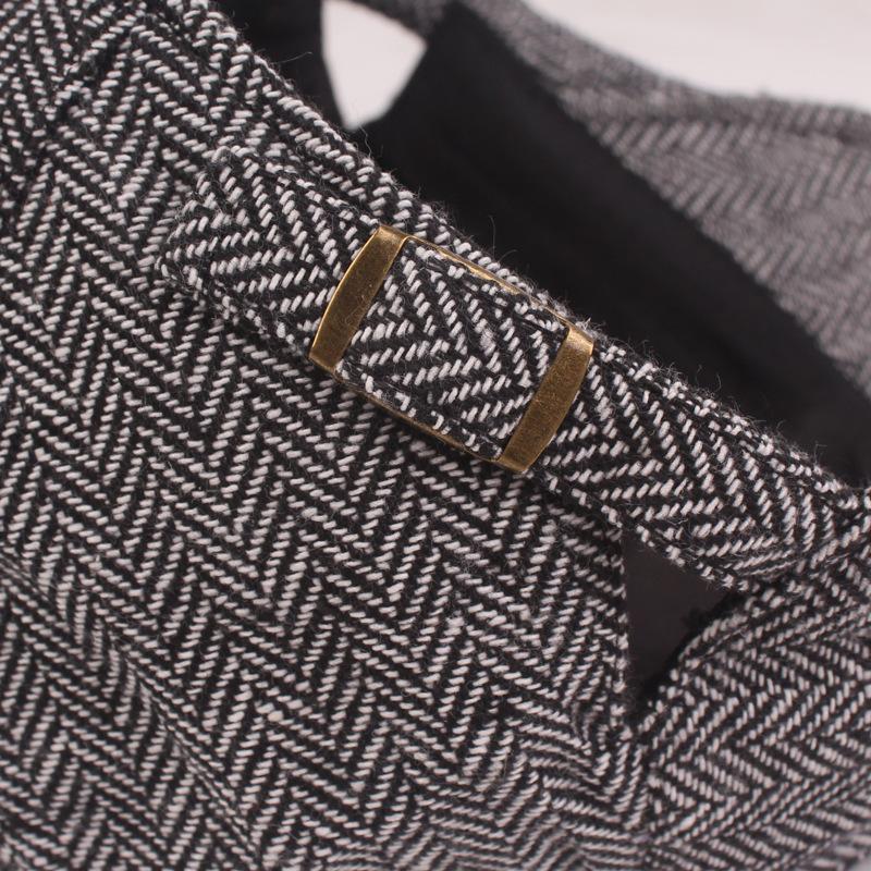 Мужская шапка-берет с узором «ёлочка» Ni Duck Tongue Hat для среднего возраста Осенне-зимняя кепка Forward