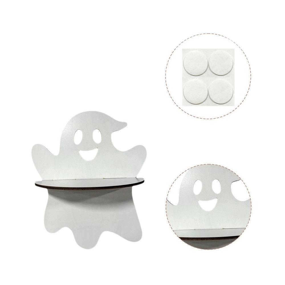 Self Adhesive Spider Web Wall Shelf Wall Mounted Halloween Floating Shelf Kitchen