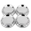 4pcs Outer Diameter 67mm Inner Diameter 62mm Silver ABS Car Wheel Center Hub Cap