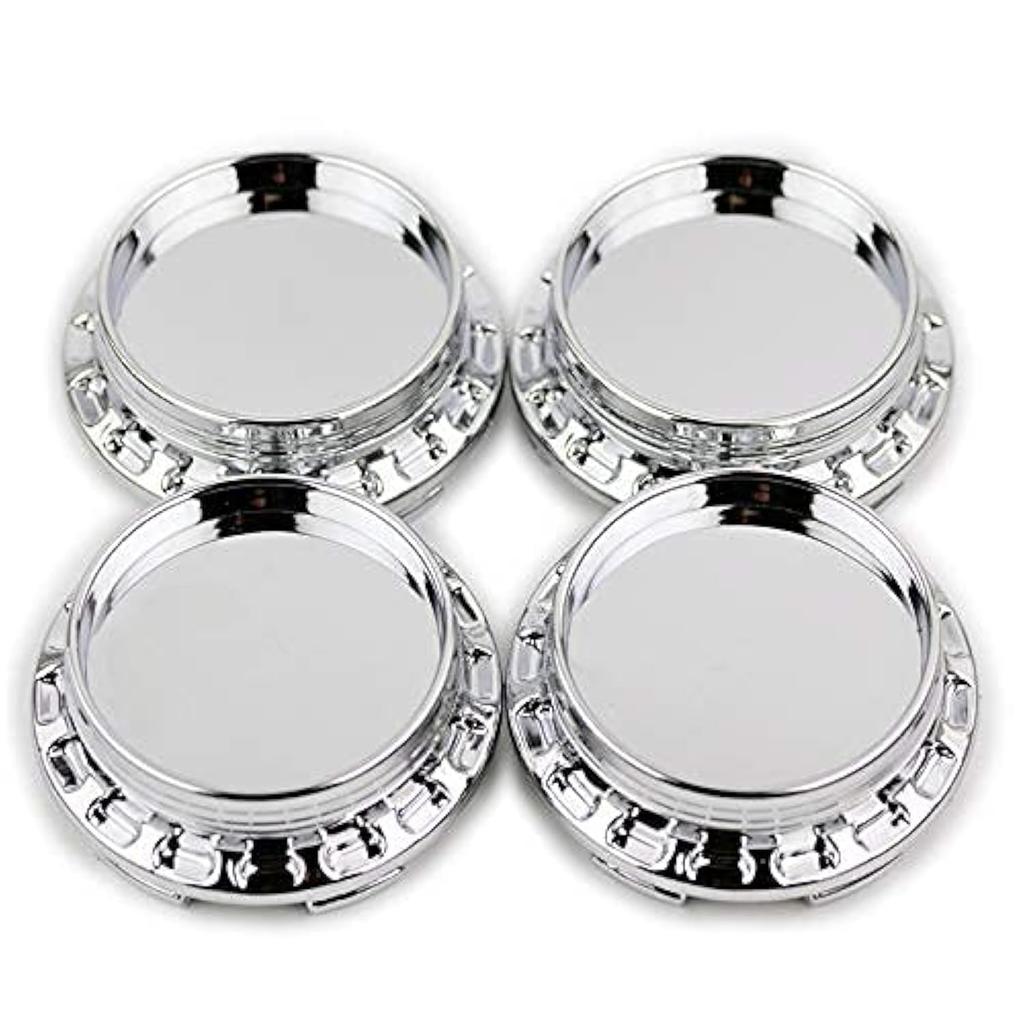 4pcs Outer Diameter 67mm Inner Diameter 62mm Silver ABS Car Wheel Center Hub Cap