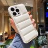 Однотонная пуховая куртка Узор Силиконовый чехол для телефона Для iPhone 16 15 14 13 12 11 Pro Max Plus Полная защита камеры Мягкий чехол