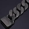 Мужские браслеты дружбы шириной 24 мм, тяжелый черный мужской браслет из нержавеющей стали с пряжкой ремня, звено цепи, металлические украшения