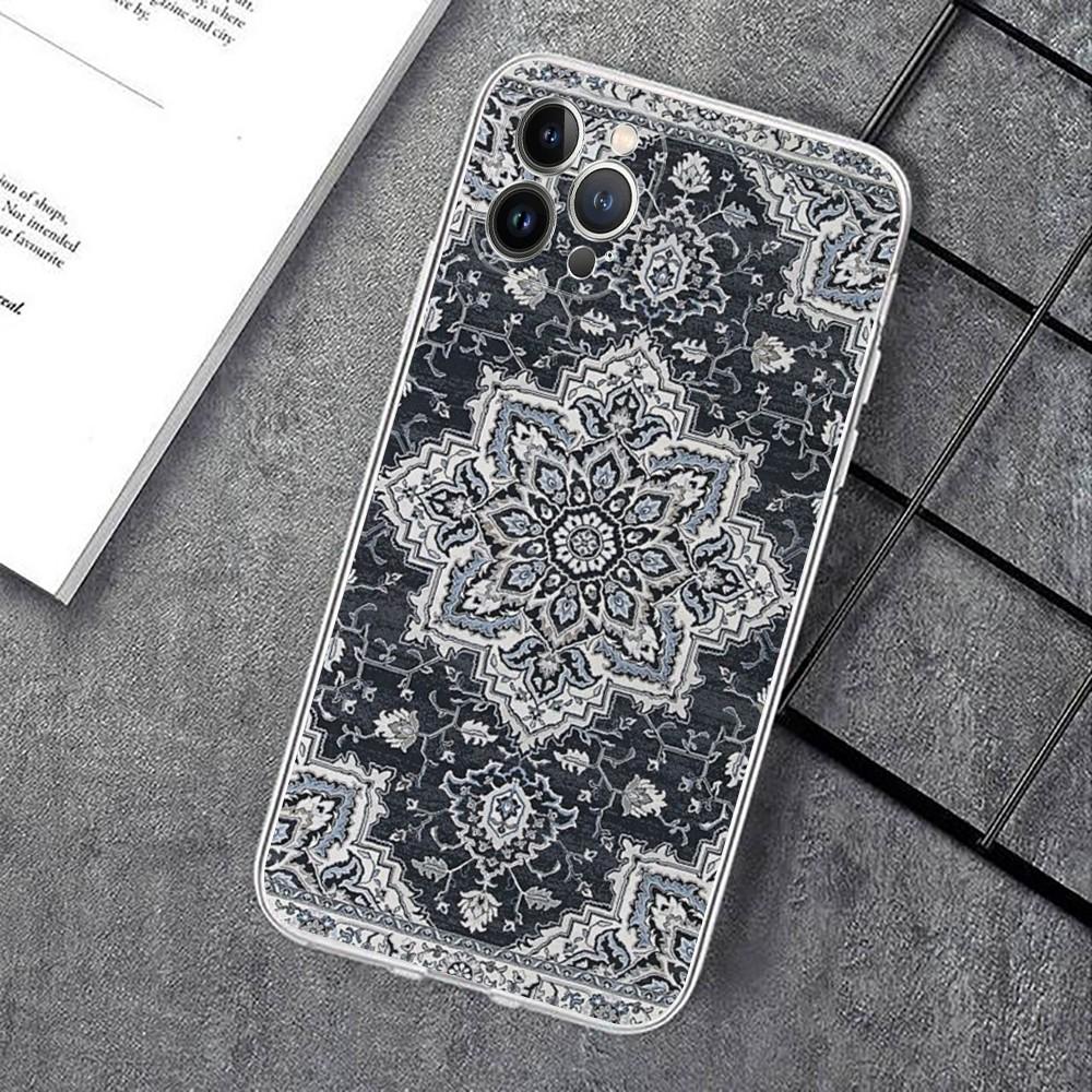 Чехол для телефона с цветочным узором в стиле персидского ковра для IPhone 16 15 14 11 12 13 Mini Pro XS Max Cover 6 7 8 Plus X Funda Shell