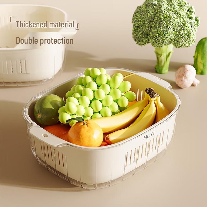 JOINT Double-Layer Kitchen Drain Basket Set