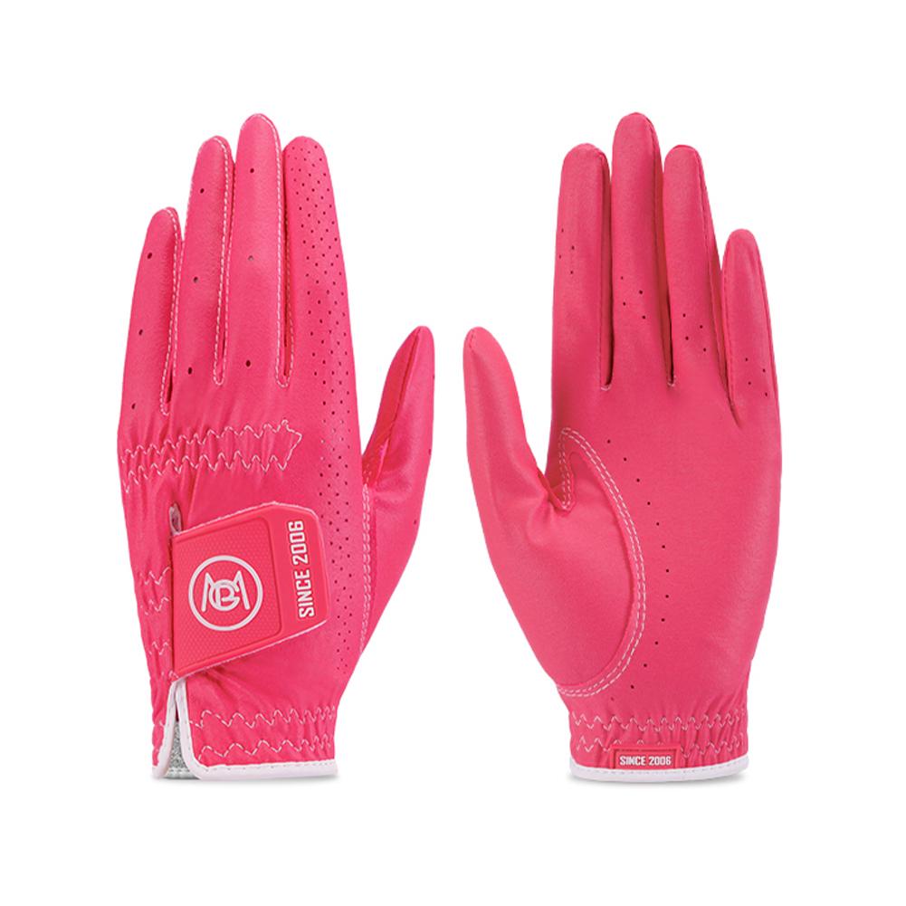 1 Pair Women's Soft Golf Gloves Ladies Left and Right Breathable Golf Mitten Female Elastic Microfiber Cloth Sports Gloves