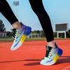 Мужские контрастные цветные спортивные баскетбольные кроссовки для бега в уличном стиле, кроссовки для студентов, большие размеры для бега
