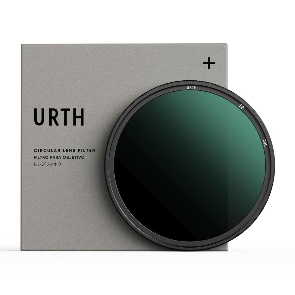 Фильтр Urth 52 мм ND64, 6 стопов, фиксированный фильтр ND, пропускание, 20 слоев нанооптического стекла (Плюс+) (Высокий / Покрытие)