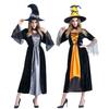 Hot Halloween Vampire Grey Orange Witch Big Adult Reaper Dress, Halloween Costume