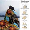1PC Sunflower Dachshund Print Blanket, Throw For Sofa, Bed, Travel, Printing Blanket With Soft And Warm Fabric yy250918167