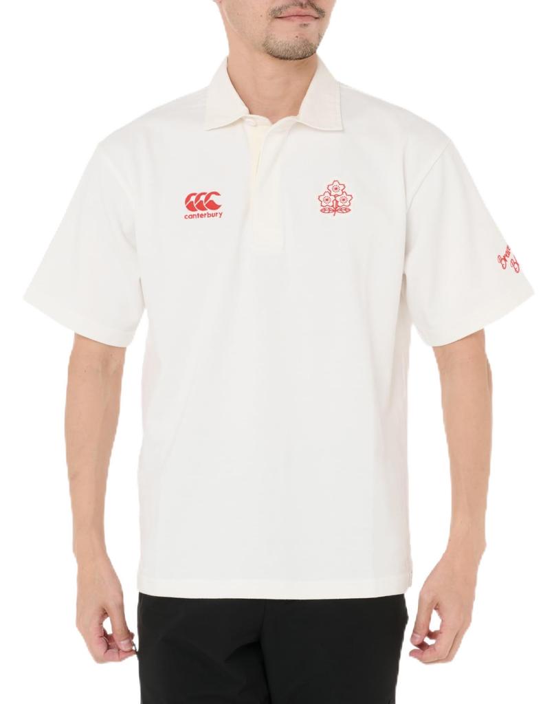 Canterbury JAPAN Короткий рукав, Регбийная майка 11, Цвет: Кремовый, Размер: M