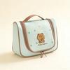 Travel Toiletry Bag Hanging Storage Embroidery Design Portable Cosmetic Bag Waterproof Polyester