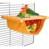 Warm Design Bird Hanging Hammock Yellow Grey Hamster Hammock New Parrot Plush Nest Pet Habitat