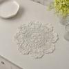 Круглая вышитая салфетка под тарелку с рисунком розы, легкая, дышащая, защищает от пятен, ожогов, царапин, подставки под стаканы, для кухни, столовой