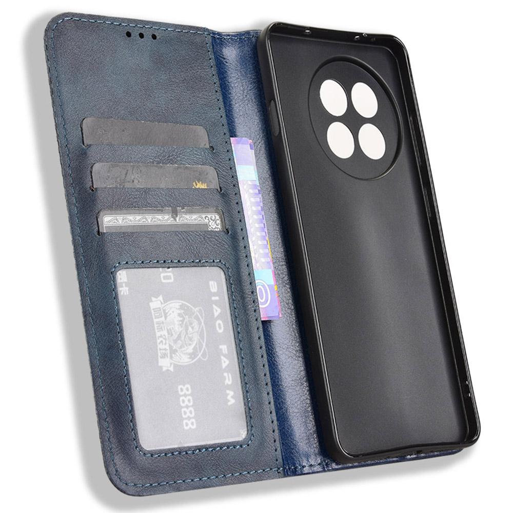 Кожаный чехол-кошелек с подставкой и ретро-текстурой для OnePlus 13R 5G/Ace 5 5G/Ace 5 Pro 5G
